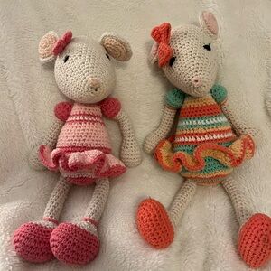 Hand crocheted MOUSE / MICE ballet tutu dress